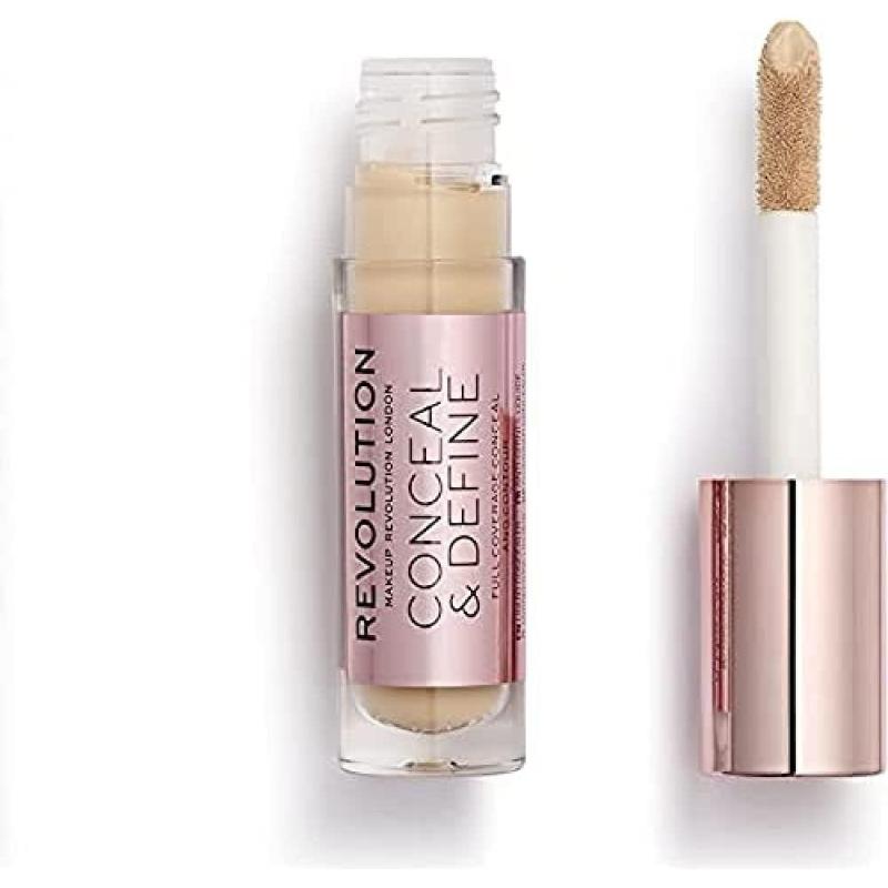 Revolution Conceal & Define Concealer, Lightweight, Long-Lasting, Full Coverage Face Makeup, C5, 4g