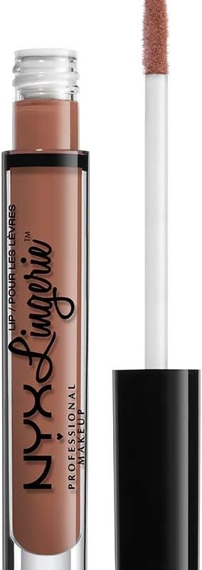 NYX Professional Makeup Lip Lingerie Liquid Lipstick, Creamy and Matte Finish, Long Lasting, Vegan Formula, Shade: Bedtime Flirt