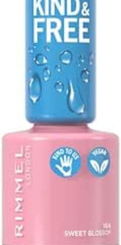 RIMMEL Kind & Free Nail Polish, 164 Sweet Blossom, 8ml