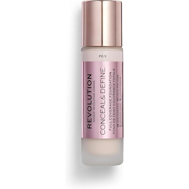 Revolution Beauty London, Conceal and Define, Foundation, F0.5, 23ml