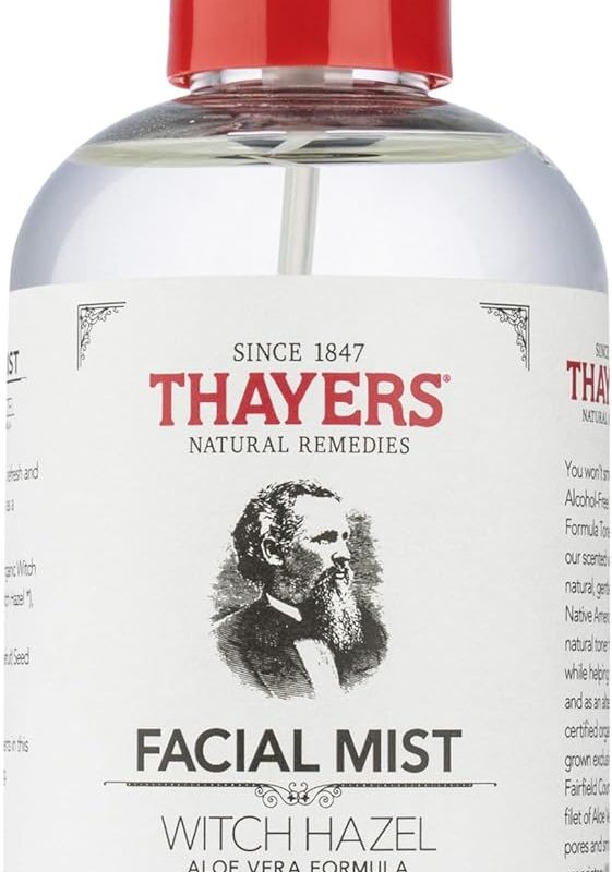 Thayers Witch Hazel Gentle Facial Mist Unscented Toner Lotion with Organic Aloe Vera 237ml